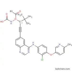 Molecular Structure of 383434-29-5 (Carbamic acid,
[3-[4-[[3-chloro-4-[(6-methyl-3-pyridinyl)oxy]phenyl]amino]-6-quinazolinyl]
-2-propynyl]-, 1,1-dimethylethyl ester)