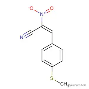 Molecular Structure of 448897-31-2 (2-Propenenitrile, 3-[4-(methylthio)phenyl]-2-nitro-, (2E)-)