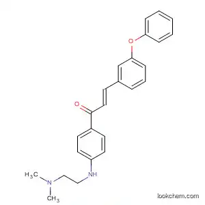 Molecular Structure of 628322-10-1 (2-Propen-1-one,
1-[4-[[2-(dimethylamino)ethyl]amino]phenyl]-3-(3-phenoxyphenyl)-, (2E)-)