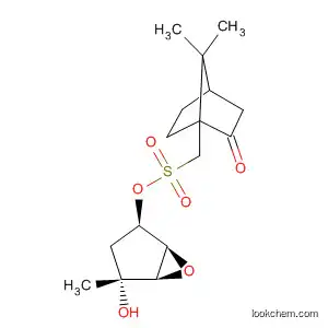 Molecular Structure of 683218-69-1 (Bicyclo[2.2.1]heptane-1-methanesulfonic acid, 7,7-dimethyl-2-oxo-,
(1S,2R,4S,5R)-4-hydroxy-4-methyl-6-oxabicyclo[3.1.0]hex-2-yl ester,
(1S,4R)-)
