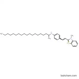Molecular Structure of 683227-91-0 (Benzothiazolium,
3-methyl-2-[2-[4-(methyloctadecylamino)phenyl]ethenyl]-)