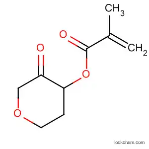 Molecular Structure of 683272-19-7 (2-Propenoic acid, 2-methyl-, tetrahydro-3-oxo-2H-pyran-4-yl ester)