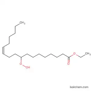 Molecular Structure of 683273-91-8 (12-Octadecenoic acid, 9-hydroperoxy-, ethyl ester, (12Z)-)
