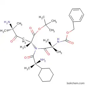 Molecular Structure of 683277-64-7 (Alanine,
2-methyl-N-[(phenylmethoxy)carbonyl]alanyl-2-methylalanyl-2-cyclohexyl
-D-alanyl-2-methyl-, 1,1-dimethylethyl ester)