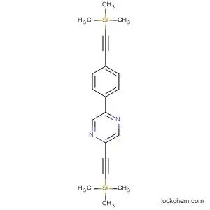 Molecular Structure of 685878-05-1 (Pyrazine, 2-[(trimethylsilyl)ethynyl]-5-[4-[(trimethylsilyl)ethynyl]phenyl]-)