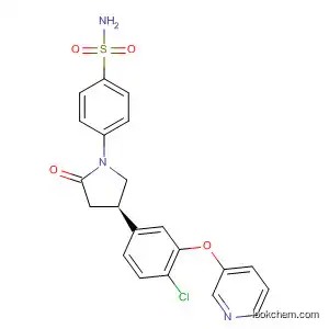 Benzenesulfonamide,
4-[(4R)-4-[4-chloro-3-(3-pyridinyloxy)phenyl]-2-oxo-1-pyrrolidinyl]-