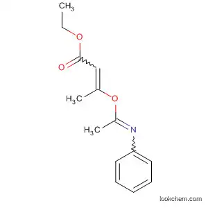 Molecular Structure of 686723-52-4 (2-Butenoic acid, 3-[1-(phenylimino)ethoxy]-, ethyl ester)