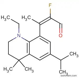 Molecular Structure of 687134-84-5 (2-Butenal,
3-[1-ethyl-1,2,3,4-tetrahydro-4,4-dimethyl-6-(1-methylethyl)-8-quinolinyl]-
2-fluoro-, (2E)-)