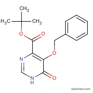 4-Pyrimidinecarboxylic acid, 1,6-dihydro-6-oxo-5-(phenylmethoxy)-,
1,1-dimethylethyl ester