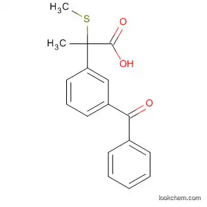 Molecular Structure of 78350-26-2 (2-(m-Benzoylphenyl)-2-(methylthio)propionic acid)