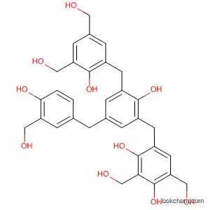 Molecular Structure of 807636-48-2 (1,3-Benzenedimethanol,
2,4-dihydroxy-5-[[2-hydroxy-3-[[2-hydroxy-3,5-bis(hydroxymethyl)phenyl]
methyl]-5-[[4-hydroxy-3-(hydroxymethyl)phenyl]methyl]phenyl]methyl]-)