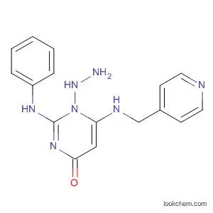 Molecular Structure of 850760-05-3 (4(1H)-Pyrimidinone, 2-(phenylamino)-6-[(4-pyridinylmethyl)amino]-,
hydrazone)