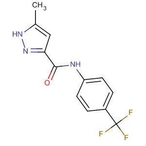 Molecular Structure of 101708-03-6 (1H-Pyrazole-3-carboxamide, 5-methyl-N-[4-(trifluoromethyl)phenyl]-)