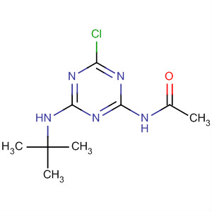 Acetamide, N-[4-chloro-6-[(1,1-dimethylethyl)amino]-1,3,5-triazin-2-yl]- CAS No  153233-52-4