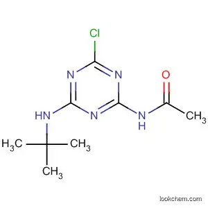 Molecular Structure of 153233-52-4 (Acetamide, N-[4-chloro-6-[(1,1-dimethylethyl)amino]-1,3,5-triazin-2-yl]-)