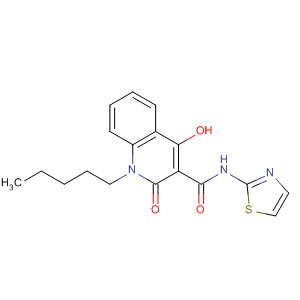 3-Quinolinecarboxamide, 1,2-dihydro-4-hydroxy-2-oxo-1-pentyl-N-2-thiazolyl-