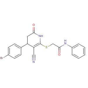 Acetamide, 2-[[4-(4-bromophenyl)-3-cyano-1,4,5,6-tetrahydro-6-oxo-2-pyridinyl]thio] -N-phenyl-