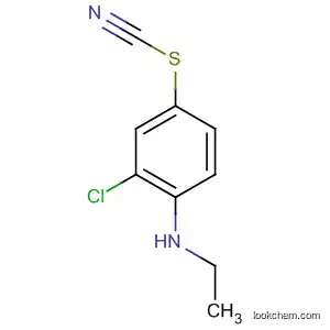 Molecular Structure of 3703-46-6 (Thiocyanic acid, 3-chloro-4-(ethylamino)phenyl ester)