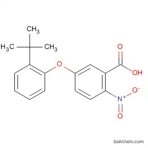 Molecular Structure of 59003-91-7 (Benzoic acid, 5-[2-(1,1-dimethylethyl)phenoxy]-2-nitro-)