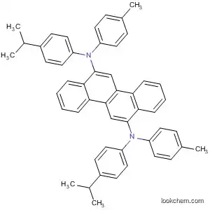 Molecular Structure of 693289-38-2 (6,12-Chrysenediamine,
N,N'-bis[4-(1-methylethyl)phenyl]-N,N'-bis(4-methylphenyl)-)
