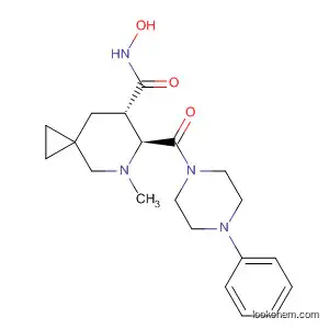 Molecular Structure of 791825-64-4 (5-Azaspiro[2.5]octane-7-carboxamide,
N-hydroxy-5-methyl-6-[(4-phenyl-1-piperazinyl)carbonyl]-, (6S,7S)-)