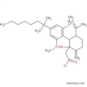 Molecular Structure of 851391-80-5 (Cyclohexanol,
2-[4-(1,1-dimethylheptyl)-2,6-dimethoxyphenyl]-6-methylene-3-(1-methyl
ethenyl)-, acetate, (1R,2S,3S)-)