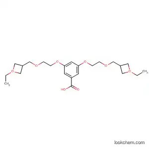 Molecular Structure of 880255-51-6 (Benzoic acid, 3,5-bis[2-[(3-ethyl-3-oxetanyl)methoxy]ethoxy]-)