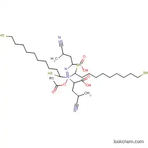 Molecular Structure of 880479-98-1 (Pentanoic acid, 4,4'-azobis[4-cyano-, bis(1,10-dimercaptodecyl) ester)