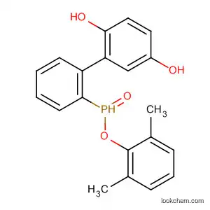 Molecular Structure of 880871-30-7 (Phosphinic acid, (2,5-dihydroxyphenyl)phenyl-, 2,6-dimethylphenyl ester)