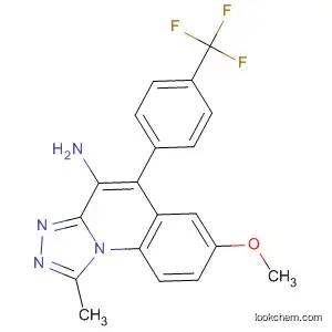 Molecular Structure of 880874-89-5 ([1,2,4]Triazolo[4,3-a]quinolin-4-amine,
7-methoxy-1-methyl-5-[4-(trifluoromethyl)phenyl]-)