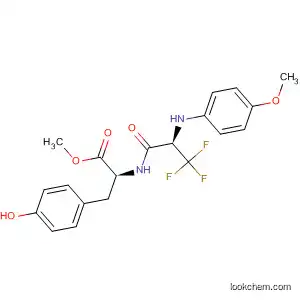 Molecular Structure of 881011-80-9 (L-Tyrosine, 3,3,3-trifluoro-N-(4-methoxyphenyl)alanyl-, methyl ester)
