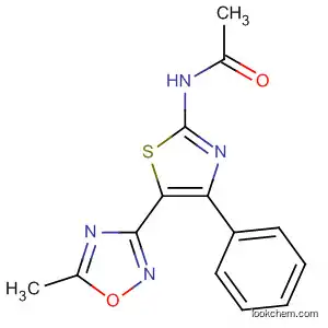 Molecular Structure of 881028-31-5 (Acetamide, N-[5-(5-methyl-1,2,4-oxadiazol-3-yl)-4-phenyl-2-thiazolyl]-)