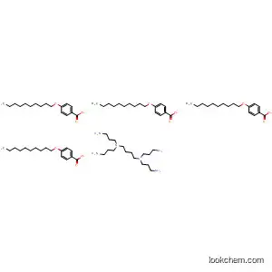 Molecular Structure of 881211-75-2 (Benzoic acid, 4-(decyloxy)-, compd. with
N,N,N',N'-tetrakis(3-aminopropyl)-1,4-butanediamine (4:1))