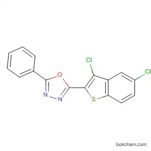 Molecular Structure of 881384-49-2 (1,3,4-Oxadiazole, 2-(3,5-dichlorobenzo[b]thien-2-yl)-5-phenyl-)