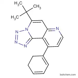 Molecular Structure of 881423-40-1 (Tetrazolo[5,1-f][1,6]naphthyridine,
5-(1,1-dimethylethyl)-5,6-dihydro-10-phenyl-)