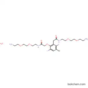 Molecular Structure of 881650-33-5 (Acetamide,
2,2'-[(2,5-diiodo-1,4-phenylene)bis(oxy)]bis[N-[2-[2-(2-aminoethoxy)eth
oxy]ethyl]-)