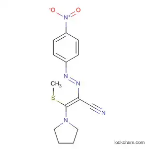 Molecular Structure of 881844-25-3 (2-Propenenitrile,
3-(methylthio)-2-[(1E)-(4-nitrophenyl)azo]-3-(1-pyrrolidinyl)-, (2Z)-)