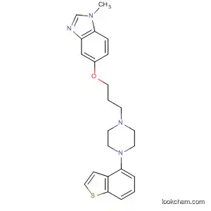 Molecular Structure of 928222-85-9 (1H-Benzimidazole,
5-[3-(4-benzo[b]thien-4-yl-1-piperazinyl)propoxy]-1-methyl-)