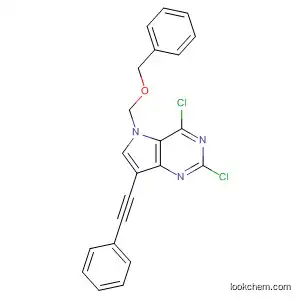 5H-Pyrrolo[3,2-d]pyrimidine,
2,4-dichloro-7-(2-phenylethynyl)-5-[(phenylmethoxy)methyl]-