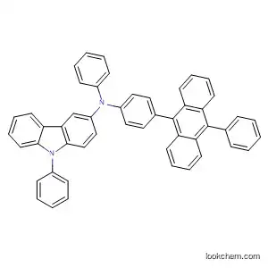 Molecular Structure of 929029-15-2 (9H-Carbazol-3-amine,
N,9-diphenyl-N-[4-(10-phenyl-9-anthracenyl)phenyl]-)