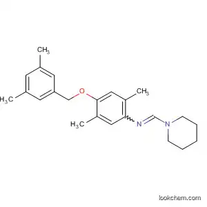 Molecular Structure of 929272-82-2 (Benzenamine,
4-[(3,5-dimethylphenyl)methoxy]-2,5-dimethyl-N-(1-piperidinylmethylene
)-)