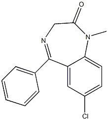 9-chloro-2-Methyl-6-phenyl-2,5-diazabicyclo[5.4.0]undeca-5,8,10,12-tetraen-3-one