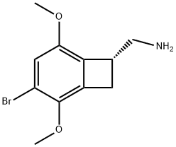 Molecular Structure of 912440-88-1 ((4-Bromo-3,6-dimethoxybenzocyclobuten-1-yl)methylaminehydrobromide)